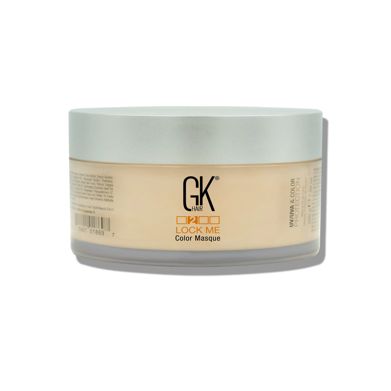 GK Hair Color Masque jar on a white background