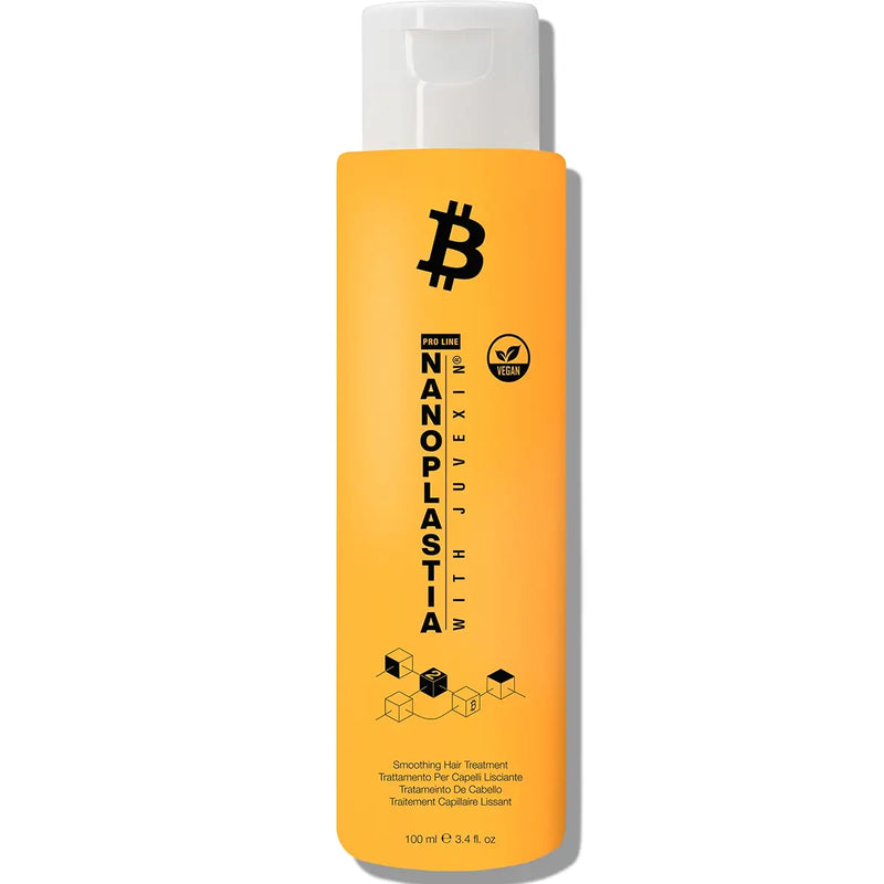 GK Hair's Nanoplastia Hair Treatment with a white background