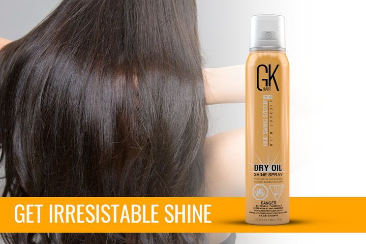 dry oil shine spray, dry oil shine, dry oil spray, gkhair