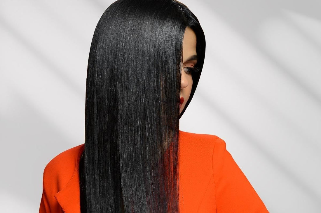 A lady with clean hair