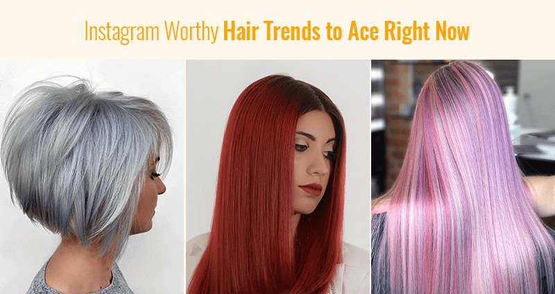 Close-up of vibrant colored hair showing a trending Instagram hair color shade