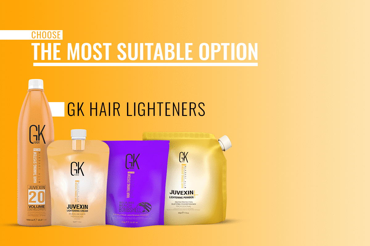 Professional hair lightener powder and developer being mixed in a bowl for a lightening service