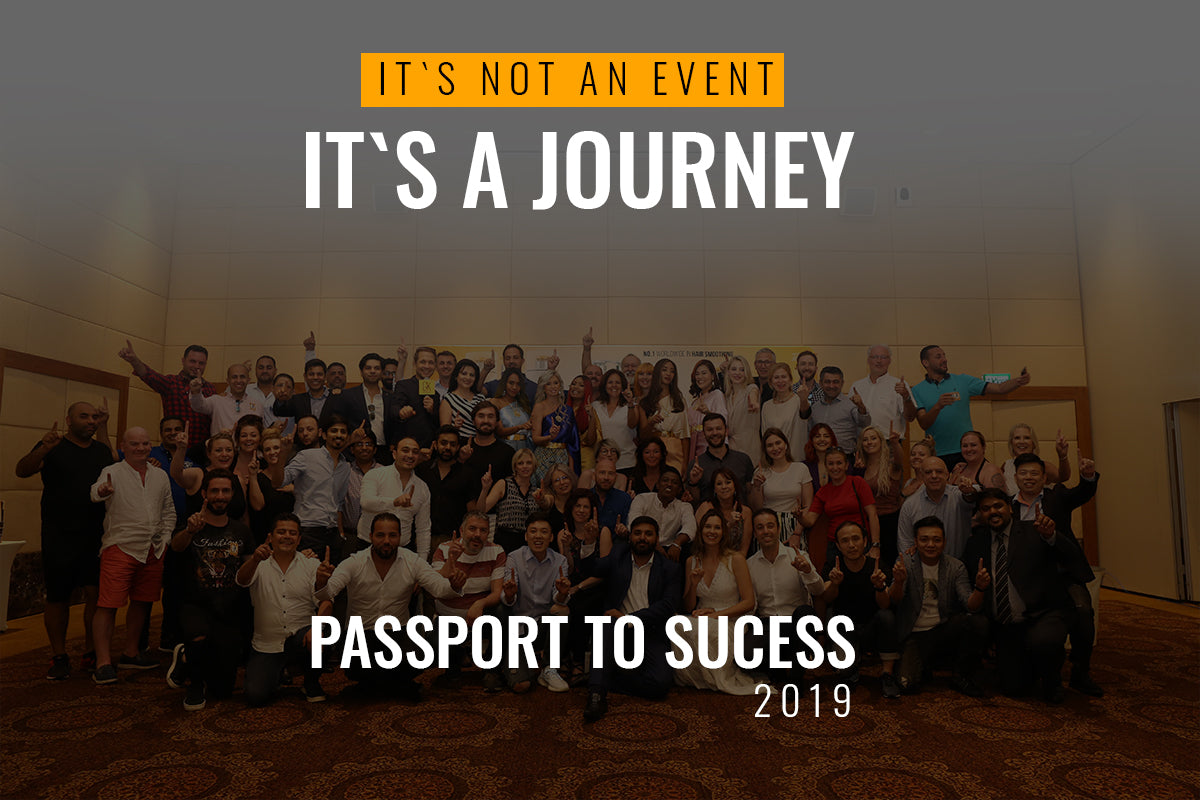Group of beauty industry professionals gathered together at the Passport to Success 2019 event in Thailand