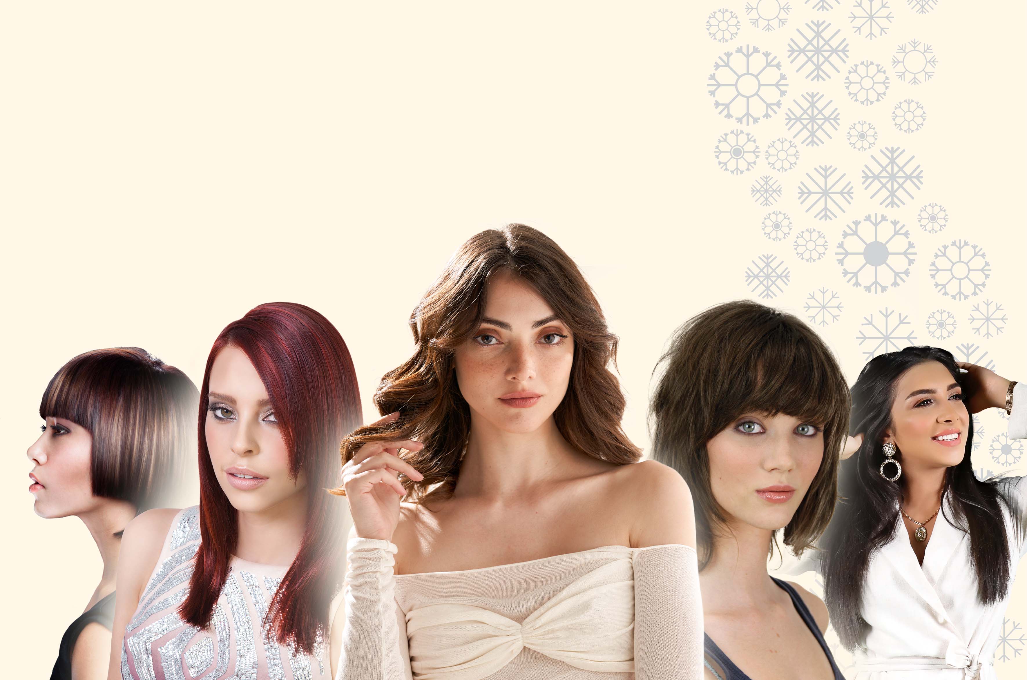 Model with a boldly colored haircut representing 2025 hair trends