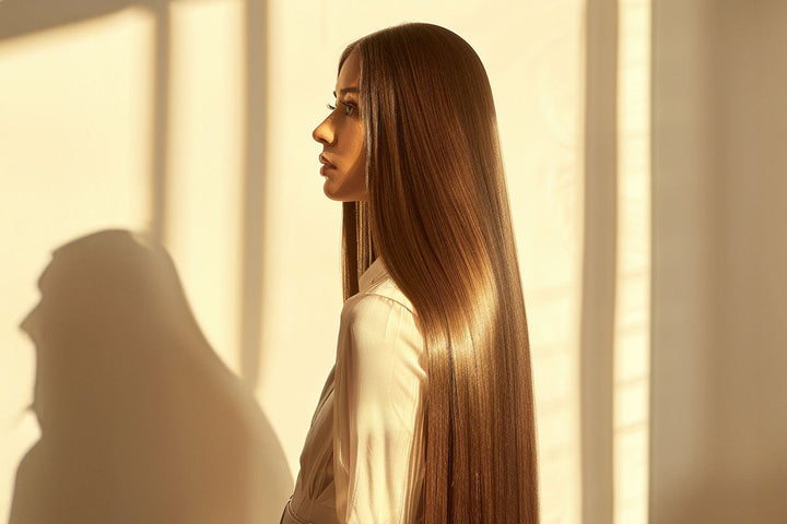 A lady rocking her well treated hair