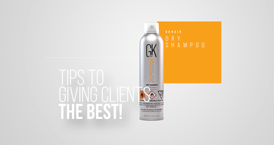 Champú seco para cabello GK: ¡consejos para brindarles a los clientes lo mejor!