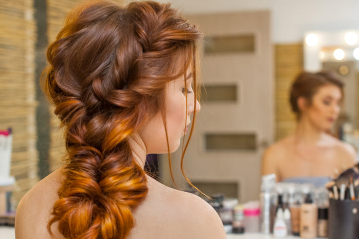 girl showing her locks 