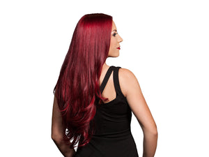 A Beautiful Lady Rocking Red Dyed Hair