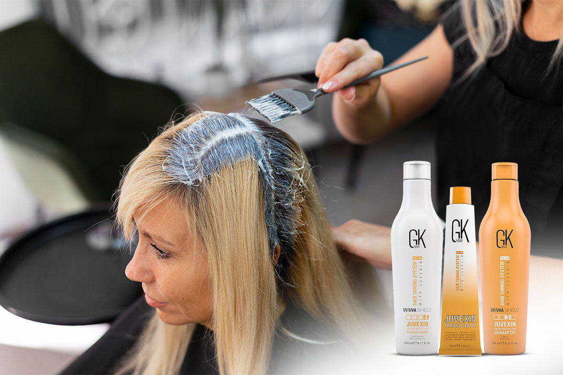 A lady having her maintained with the bset shampoo
