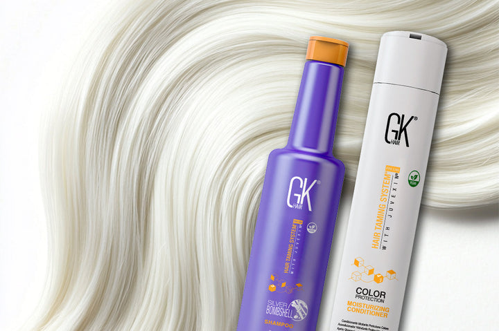 An Image of Purple Shampoo and Moisturizing Shampoo