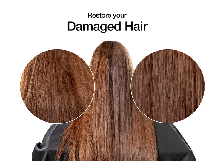 Damage Hair Restored Before and After Using Hydrating Treatment