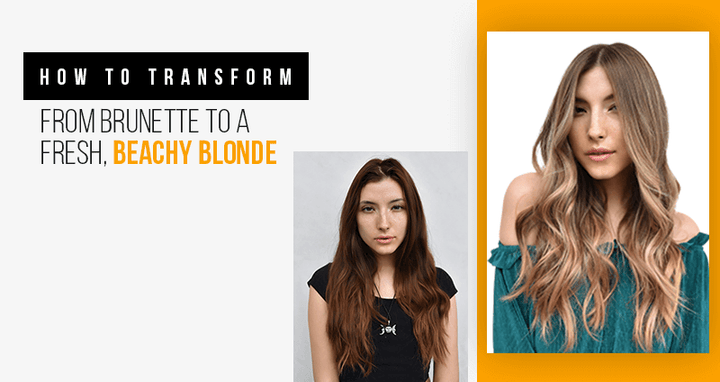 Long beachy blonde balayage hair with cool dimensional tones falling over the shoulders