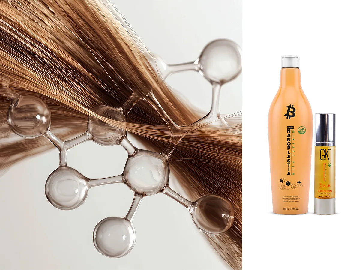 healthy hair with nanoplastia treatment