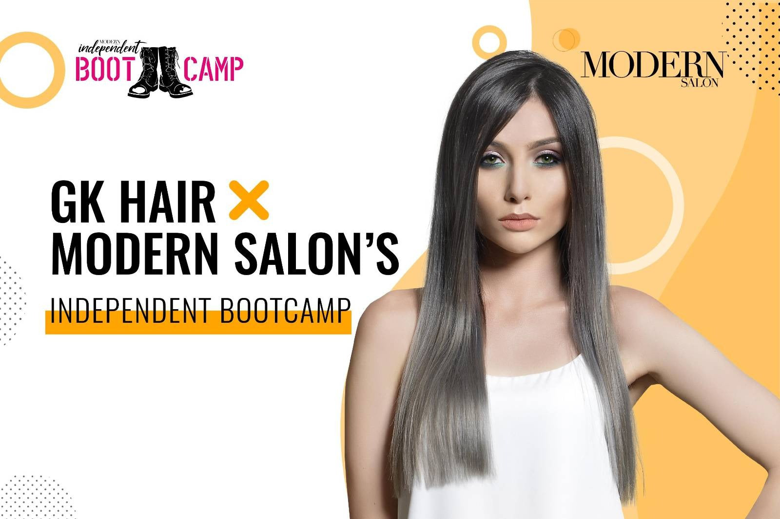 Independent hair stylists attending a Modern Salon bootcamp education session