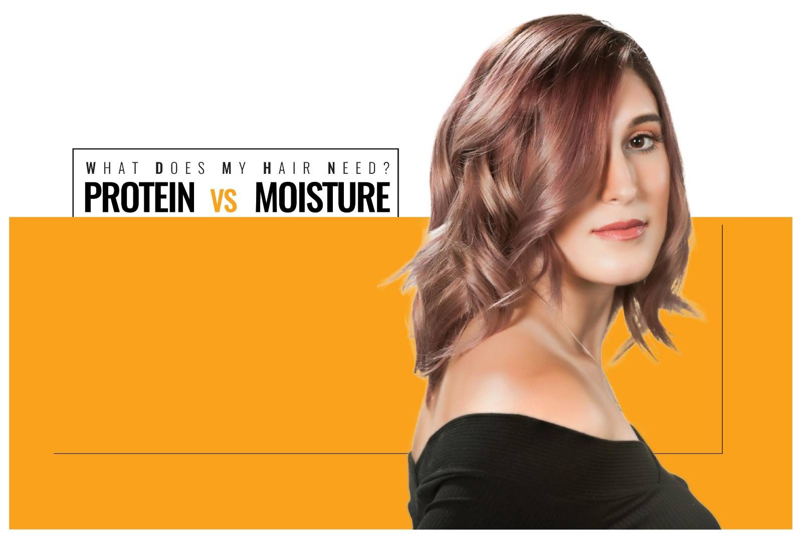 Side-by-side comparison of dry brittle hair and soft moisturized hair strands