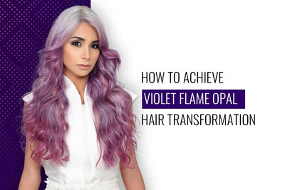 Cómo lograr una transformación del color del cabello con ópalo de llama violeta