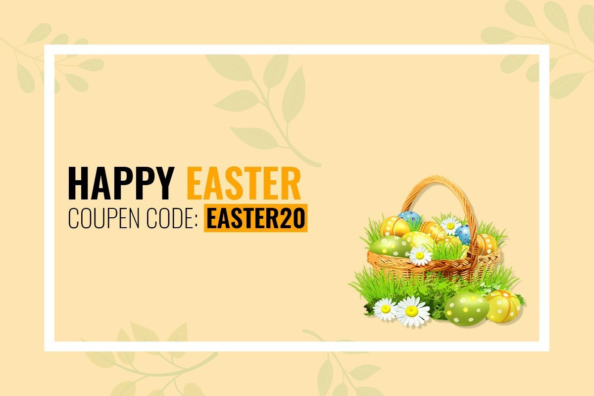 Decorated Easter eggs and spring decorations representing Easter traditions celebrated across the United States