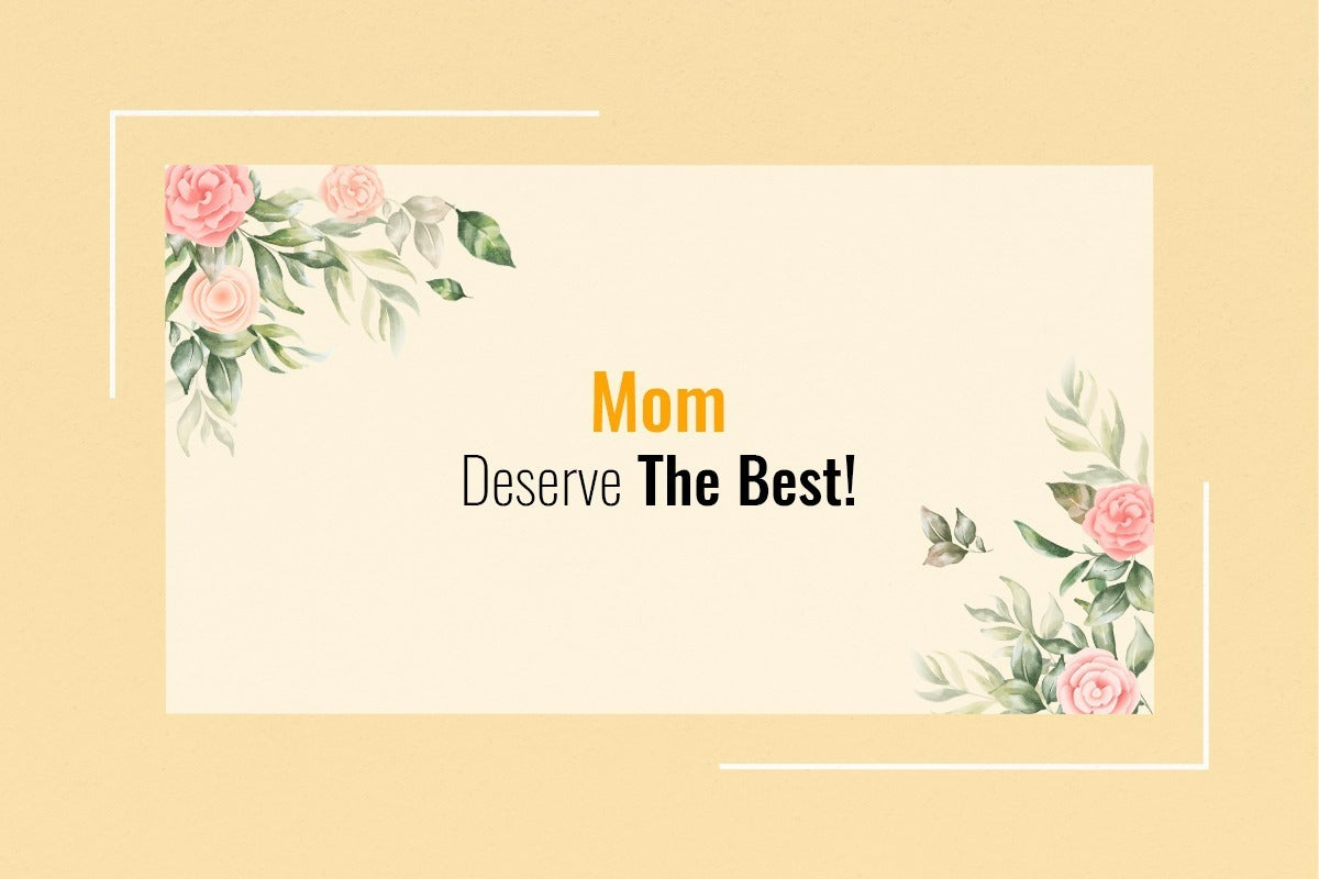 Wrapped gifts and hair care products arranged as Mother's Day gift ideas