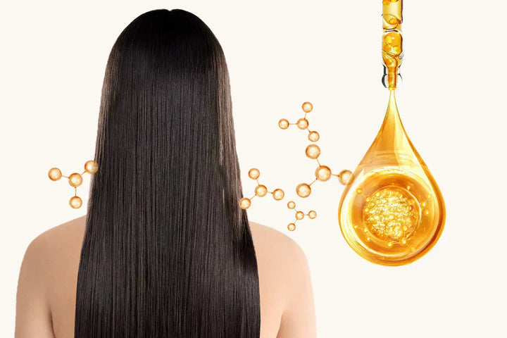 A lady with healthy hair without split ends