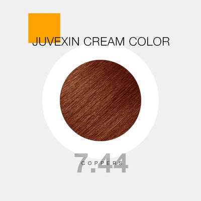 Juvexin Cream Color | 7.44 Copper hair color