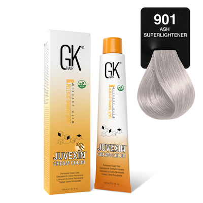 GK Hair's Juvexin 901 Ash Superlighthener Cream Color product