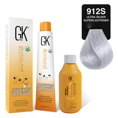 GK Hair's Juvexin 912S Ultra Silver Superlightner Cream Color product