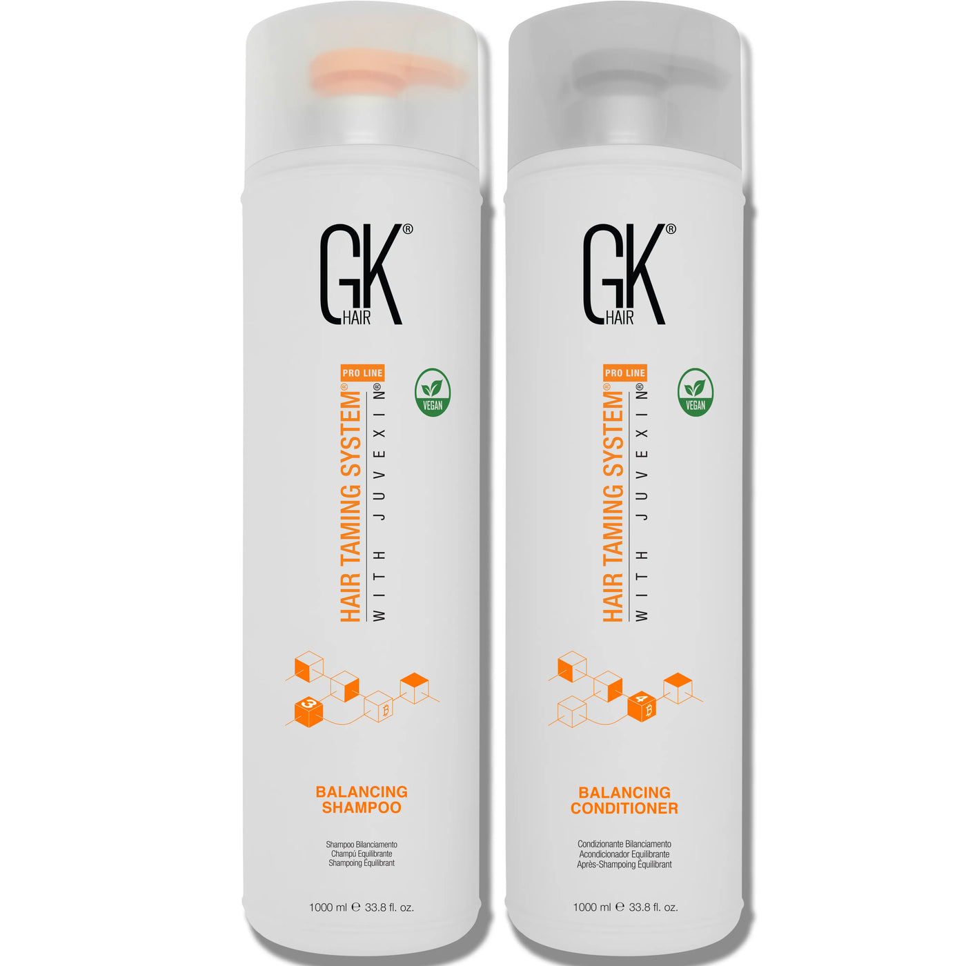 GK Hair's Balancing Shampoo and Conditioner 1000ml