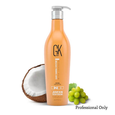GK Hair,COLOR SEALING,Hair Treatment,Juvexin Color Sealing, Anti-Static Agents that coat the hair,shampoo and conditioner due, Coconut Oil rich natural emollients ,Eliminates frizz and creates intense shine, Compatible with hair color,Juvexin formula,GKhair,gkhair,gk hair,Gk Hair