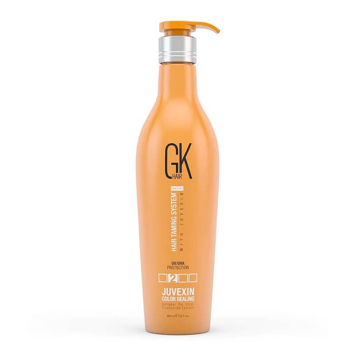 GK Hair,COLOR SEALING,Hair Treatment,Juvexin Color Sealing, Anti-Static Agents that coat the hair,shampoo and conditioner due, Coconut Oil rich natural emollients ,Eliminates frizz and creates intense shine, Compatible with hair color,Juvexin formula,GKhair,gkhair,gk hair,Gk Hair