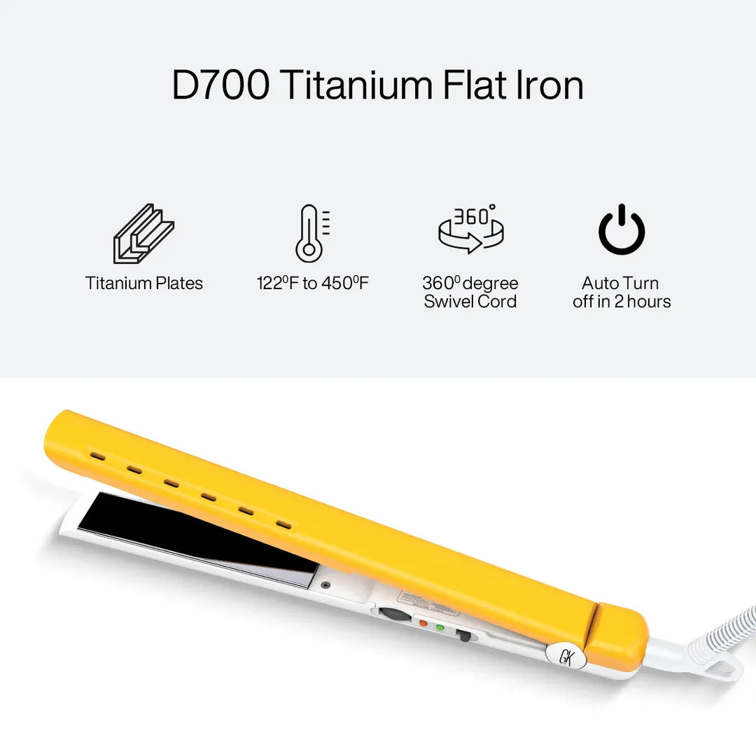 Buy the D700 Titanium Flat Iron Online from GK Hair – GK Hair USA