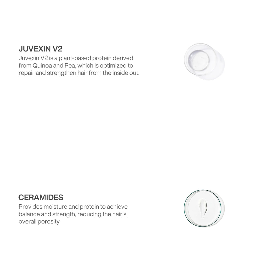 GK Hair Juvexin Cream Color Mahogany ingredients: Juvexin V2 quinoa and pea protein, and Ceramides for moisture and less porosity
