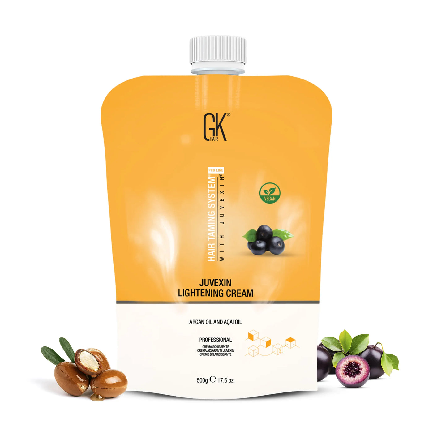 Juvexin Lightening Cream containing argan and acai oil for professionals