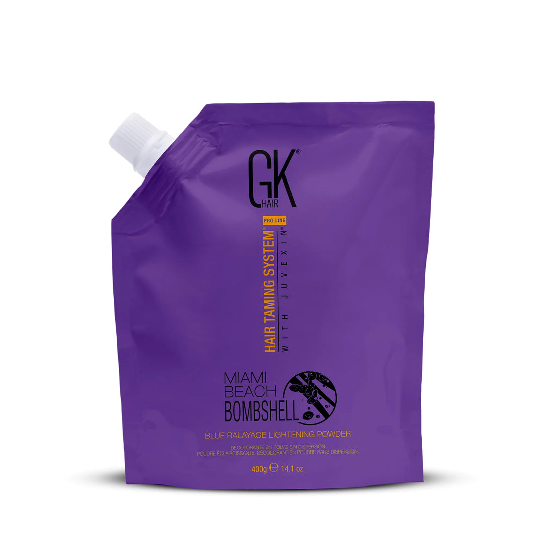 Blue balayage lightening powder