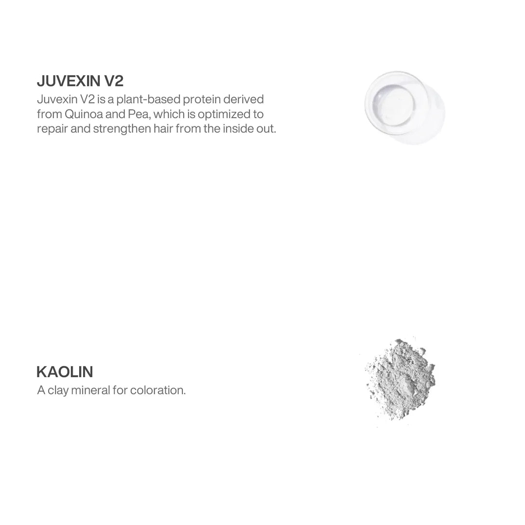 GK Hair Miami Beach Bombshell ingredients: Juvexin V2 plant protein and Kaolin, described as a clay mineral for coloration