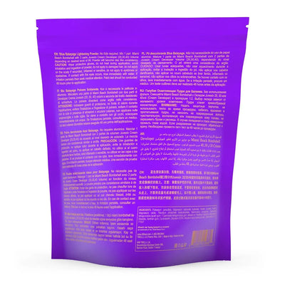 Back view of the GK Hair Miami Beach Bombshell Blue Balaage Lightening Powder