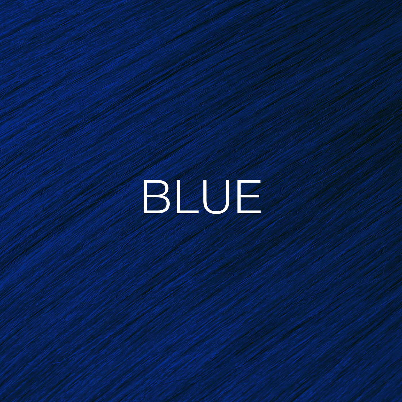 Silky hair texture showcasing the GK Hair's Juxevin Cream Color "Mixtones Blue" in bold white text.