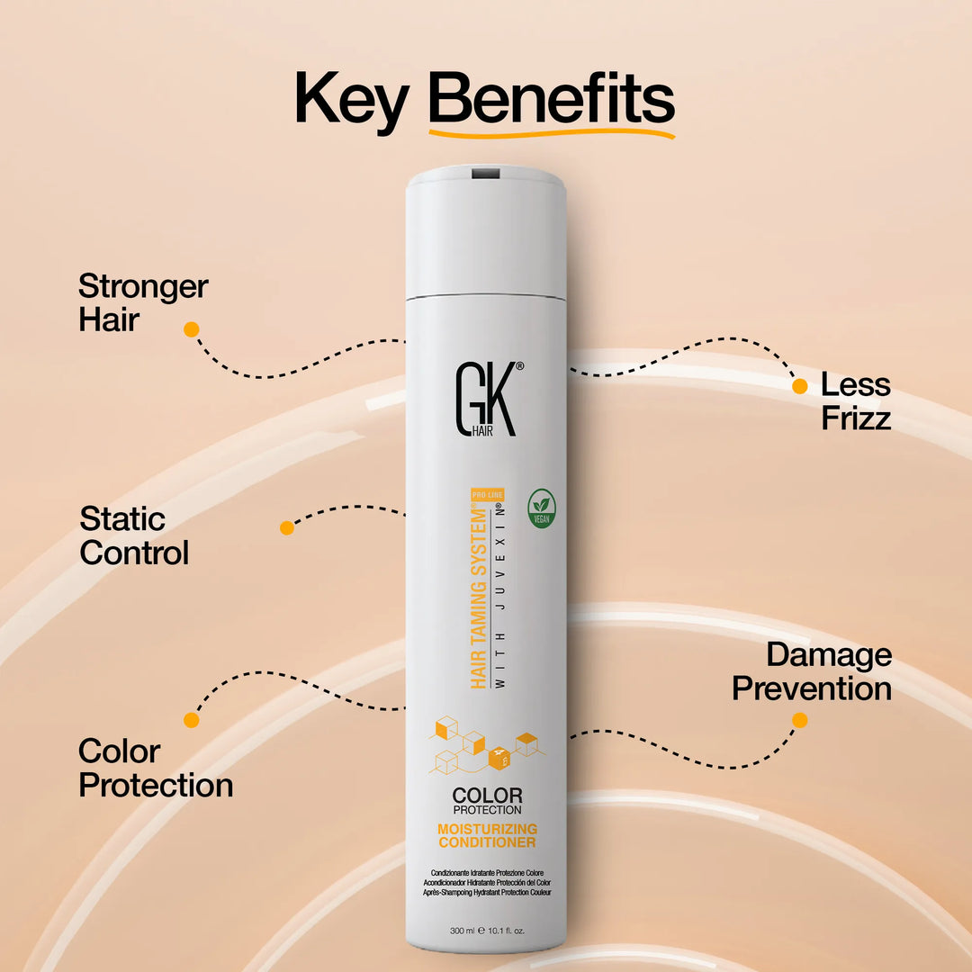 GK Hair Color Protection Moisturizing Conditioner 300 ml: stronger hair, static control, color protection, less frizz, damage prevention
