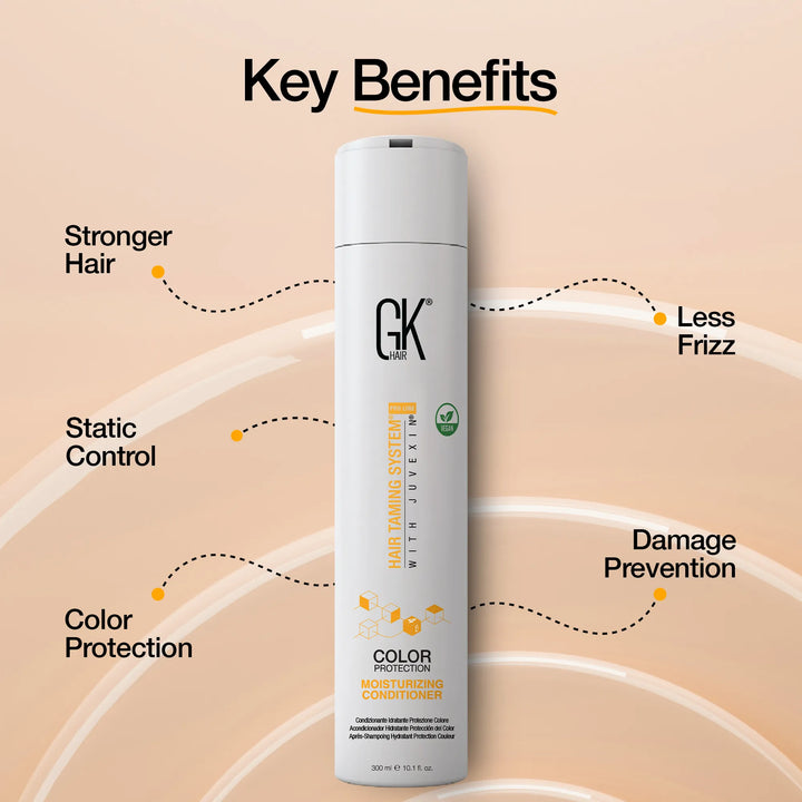 GK Hair Color Protection Moisturizing Conditioner 300 ml: stronger hair, static control, color protection, less frizz, damage prevention