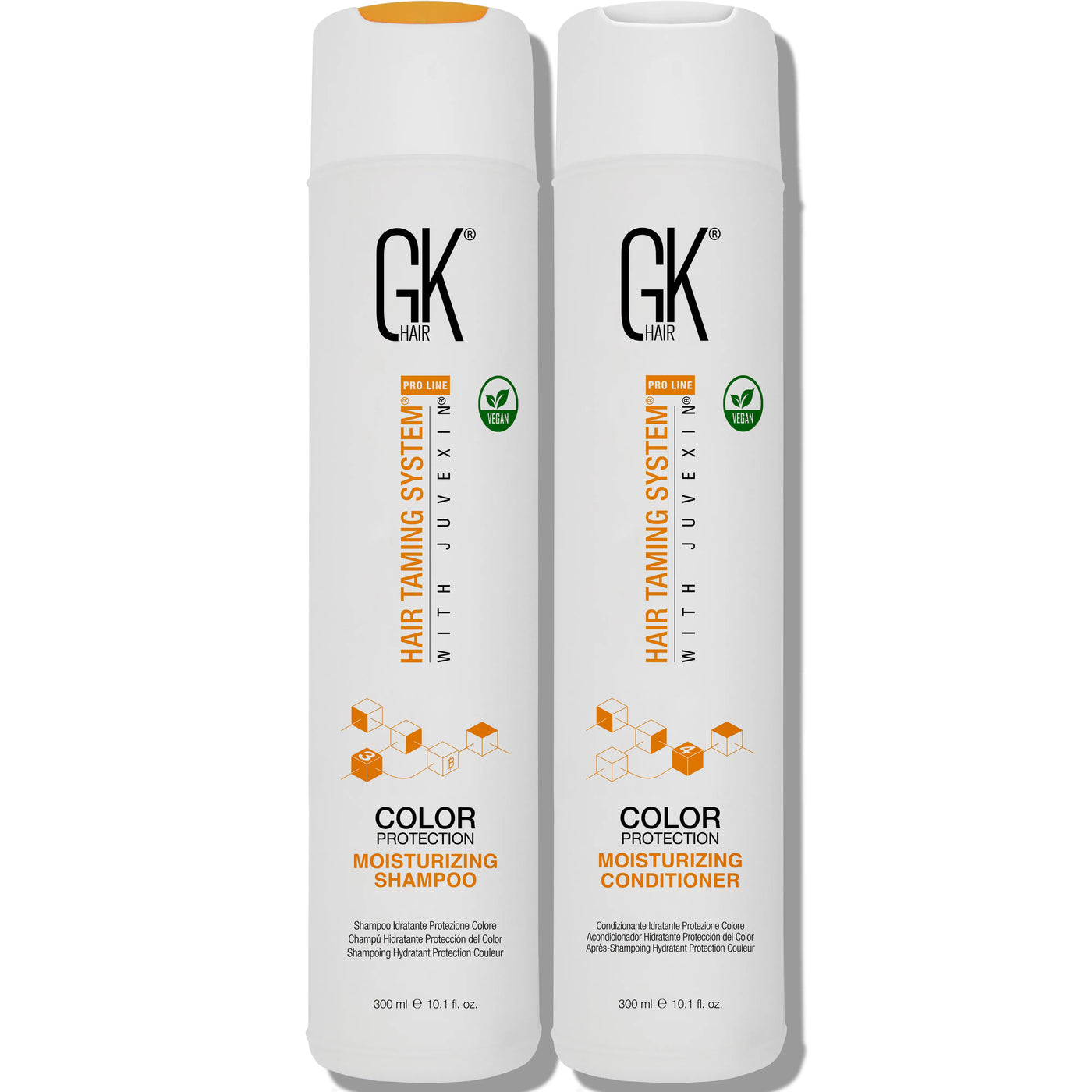 GK Hair Moisturising Shampoo and Conditioner 300ml for natural hair with nourishing formula