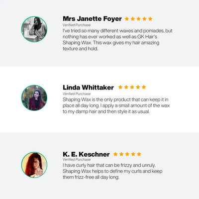 GK Hair's Shaping Wax client review