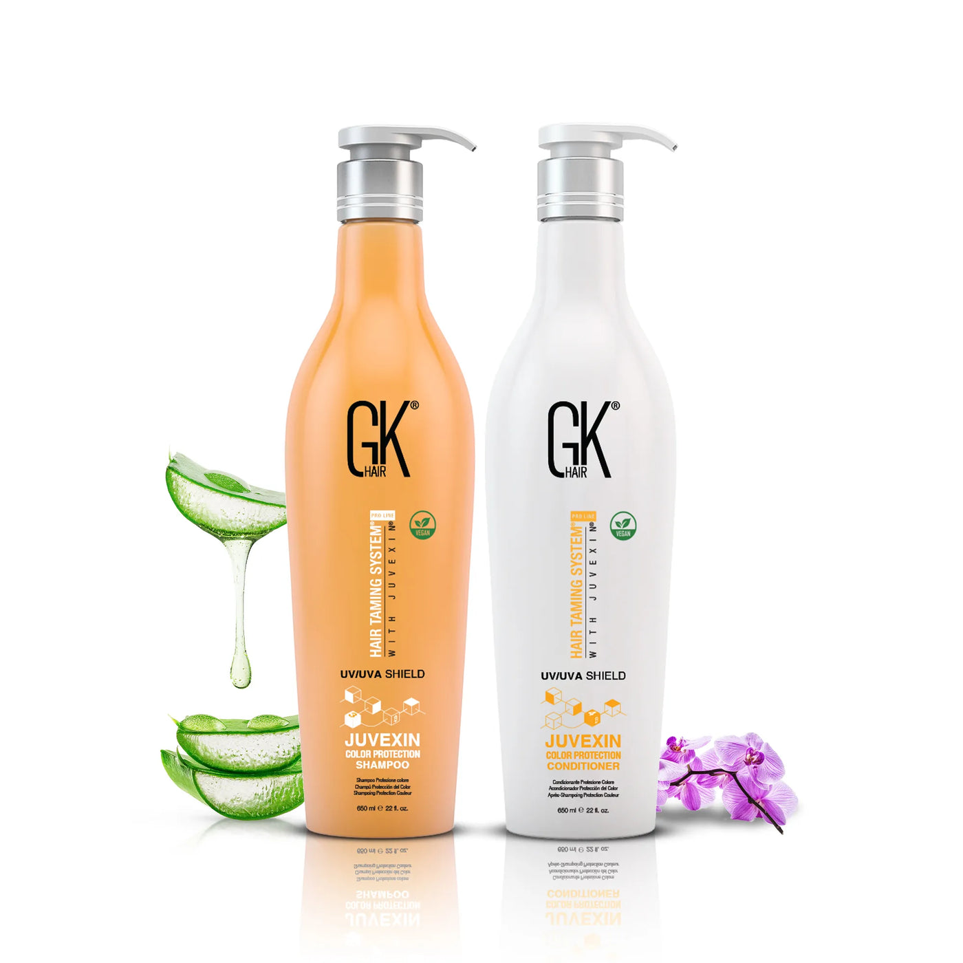 GK Hair's 650ml ShieldDuo | Juvexin Color Protection Shampoo