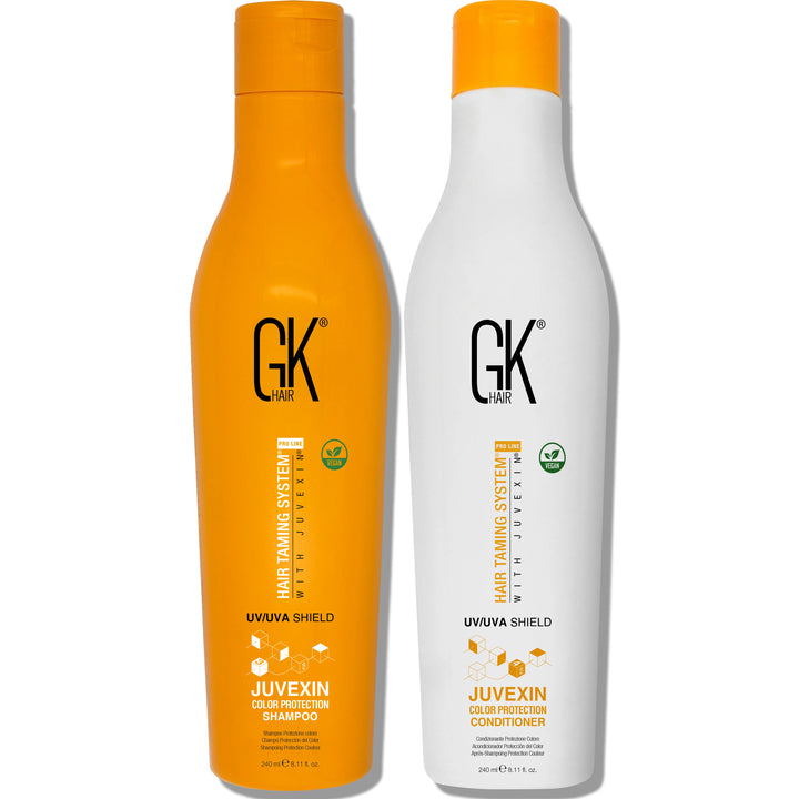 GK Hair Shield Shampoo and Conditioner 240ml with White Background