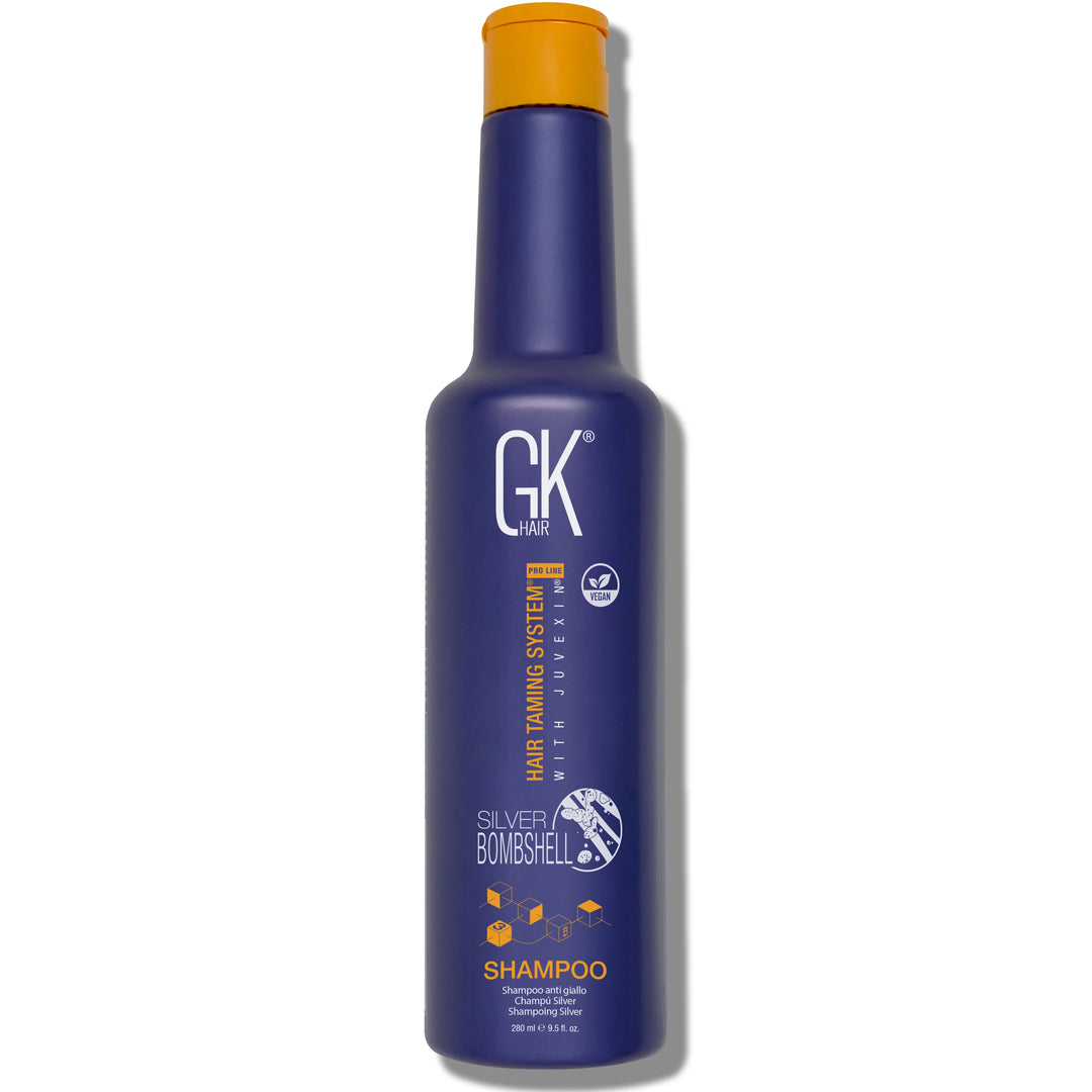 GK Hair Silver Shampoo 240ml with white background