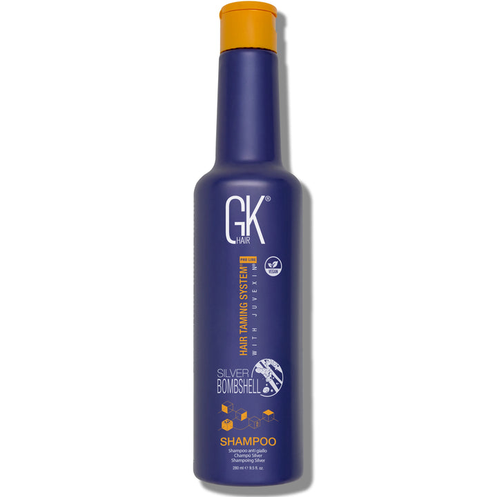 GK Hair Silver Shampoo 240ml with white background