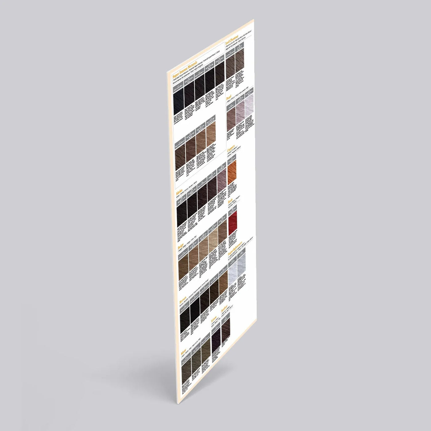 Accesorio para libro de muestras plegable color crema