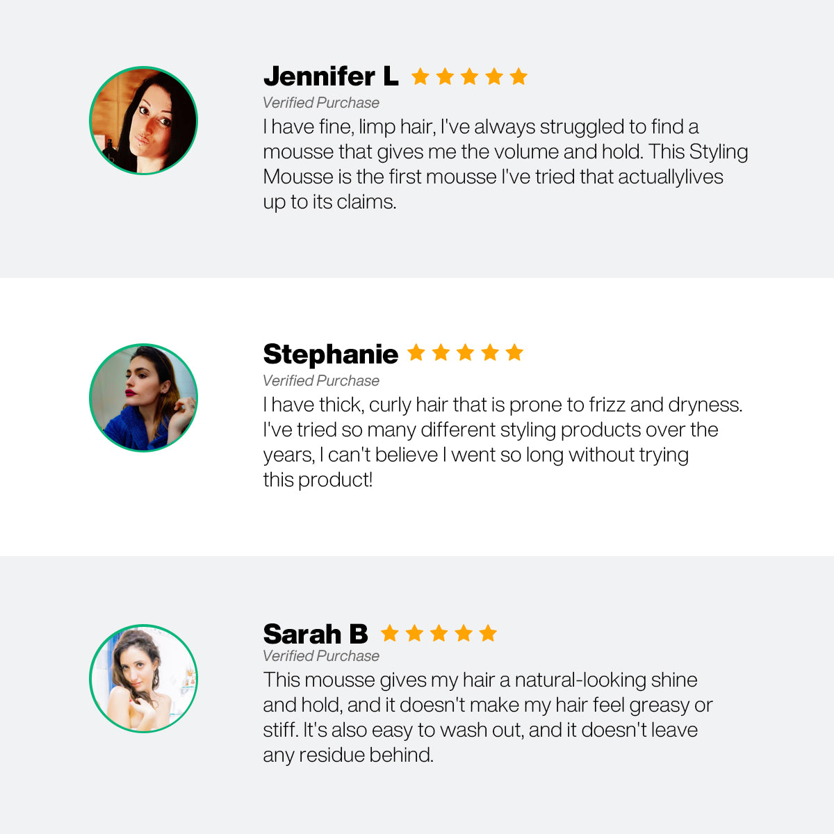 GK Hair's Styling Mousse client review