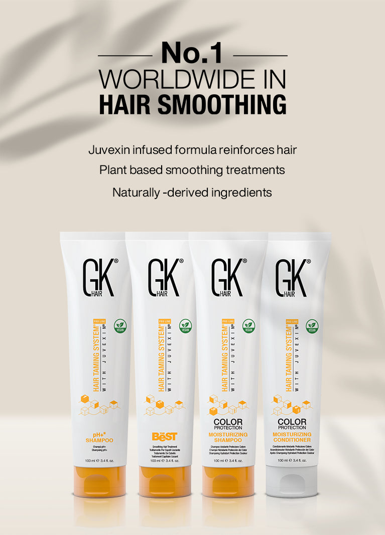 No.1 Worldwide in Hair Smoothing tall panel: Juvexin infused formula reinforces hair, plant based smoothing, naturally-derived ingredients