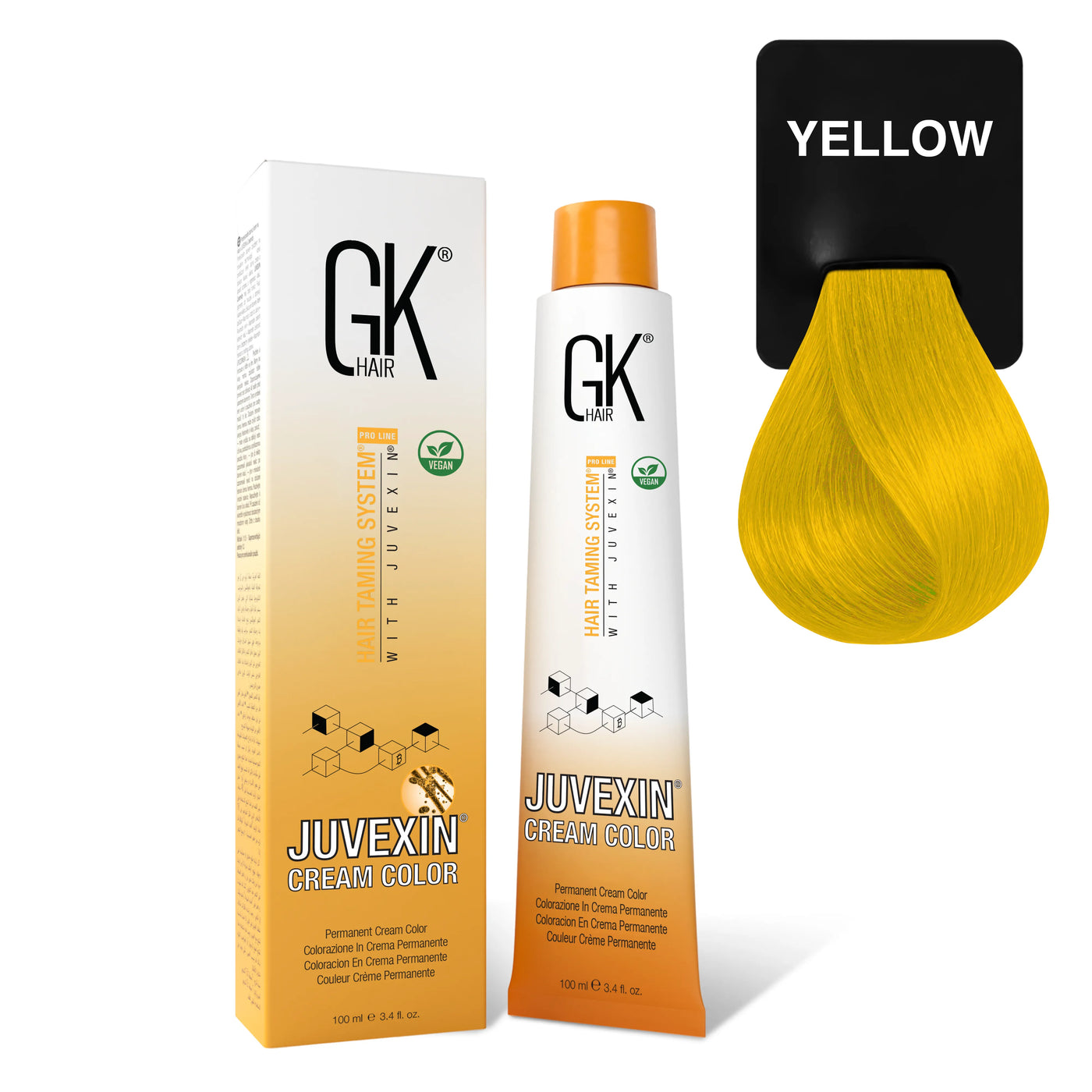 GK Hair's Juvexin Yellow Cream Color product
