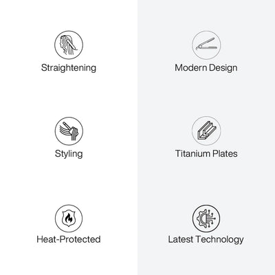 Special features of the GK Hair Titanium Flat Iron