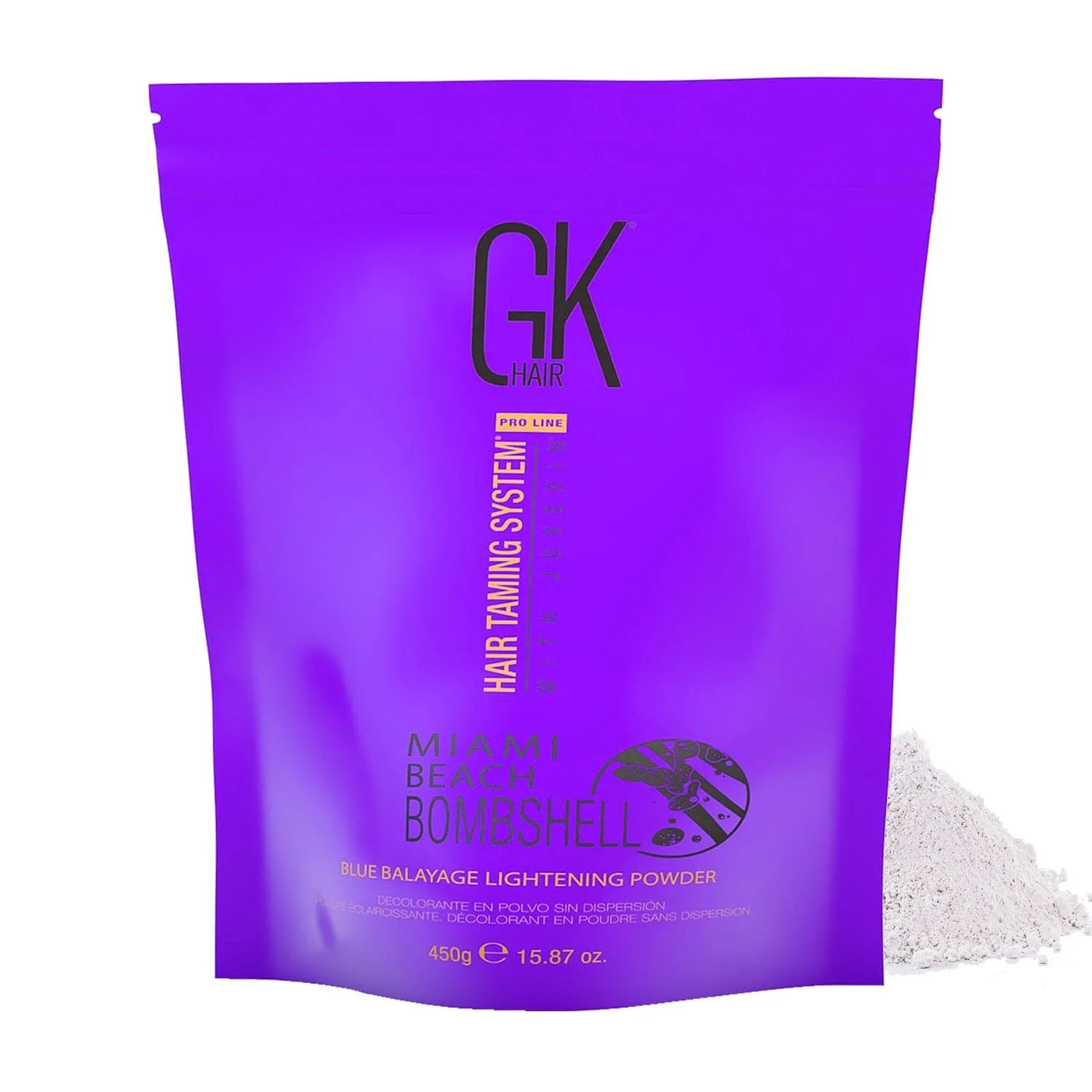 GK Hair Miami Beach Bombshell Blue Balaage Lightening Powder